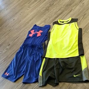 Two outfits, UA and Nike size M approx size 10-12